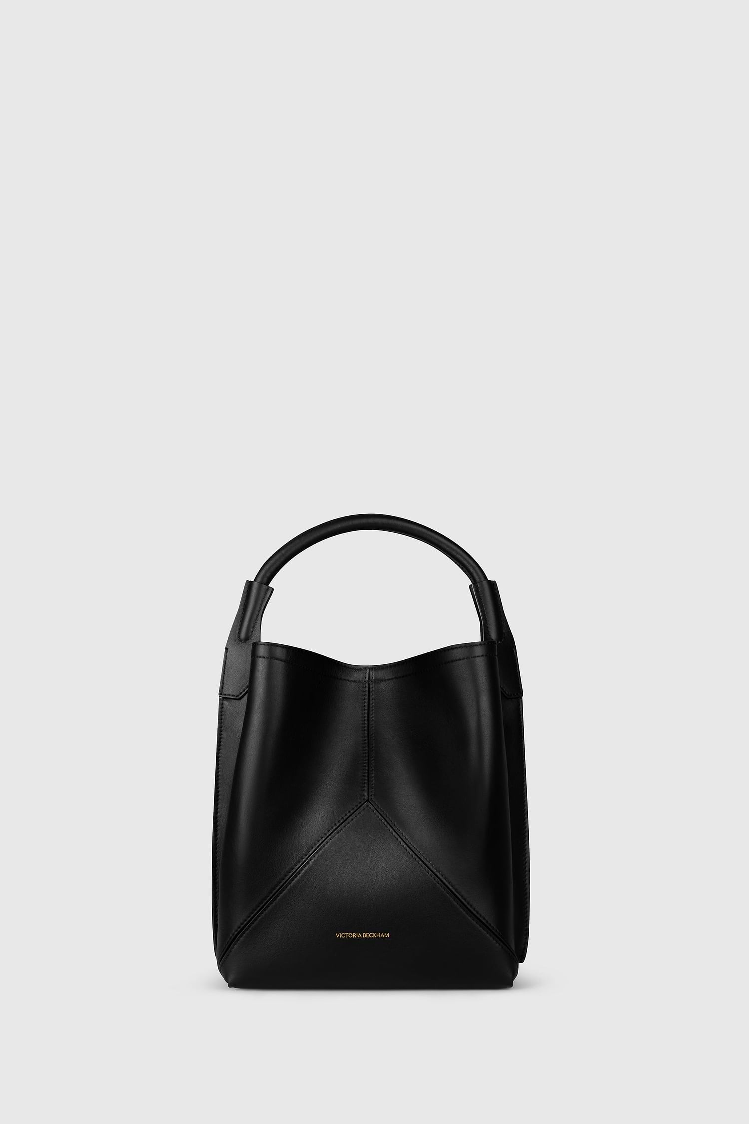 Victoria Bucket Black Soft Calf Leather