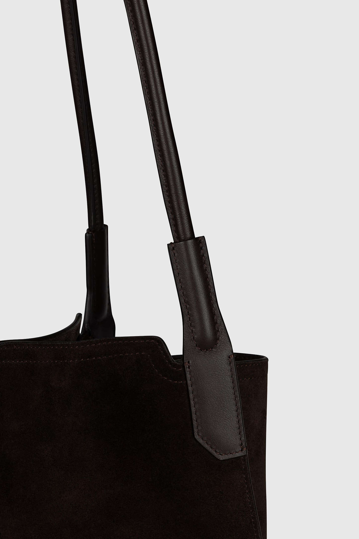 Victoria Tote Coffee Suede