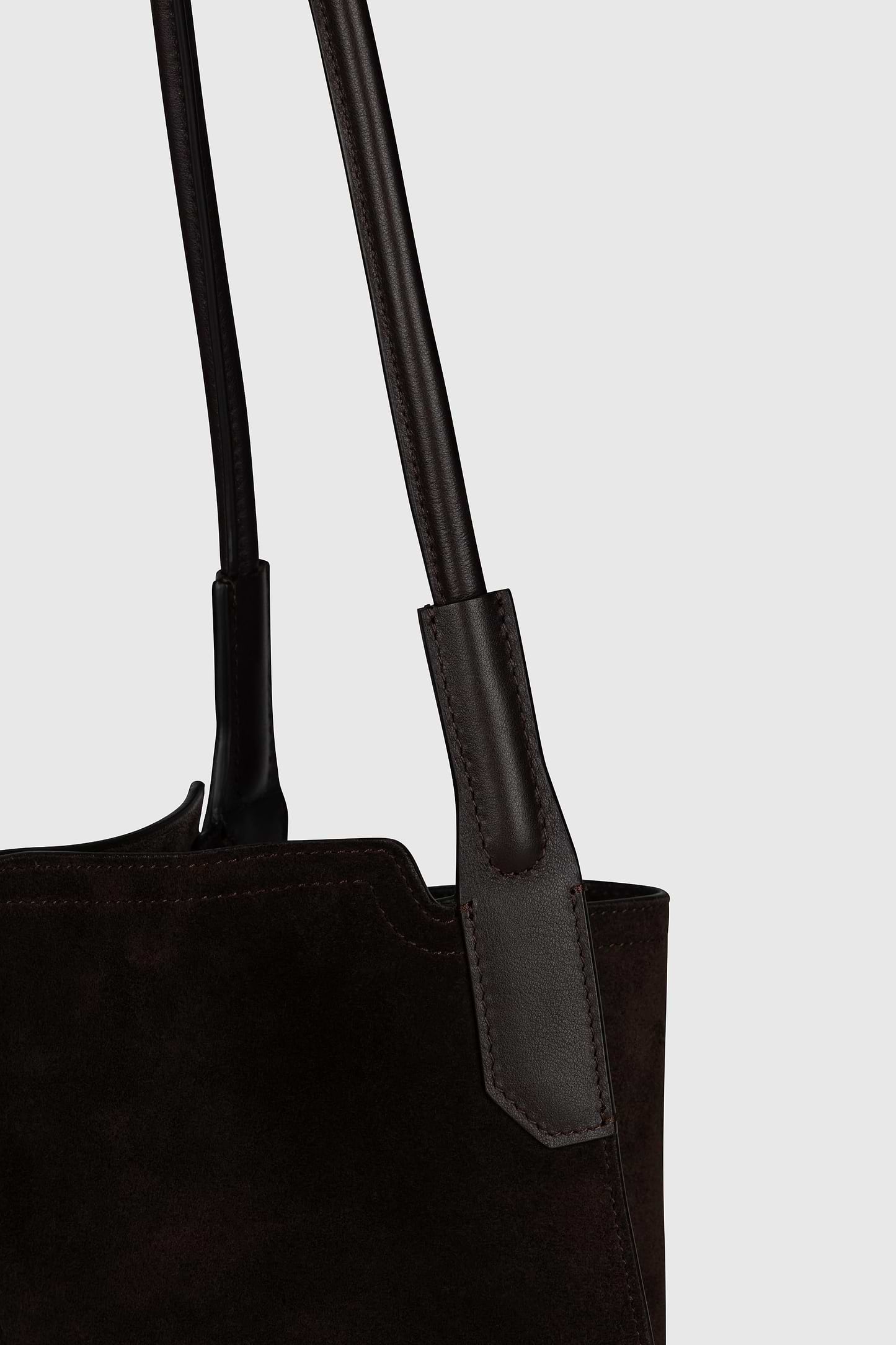 Victoria Tote Coffee Suede