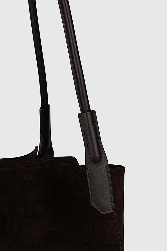 Victoria Tote Coffee Suede
