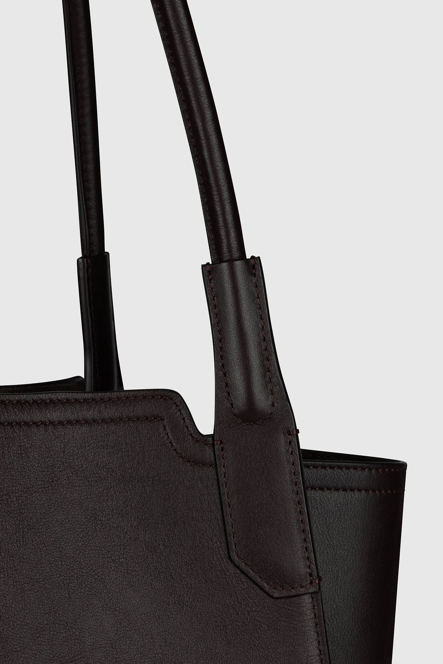 Victoria Tote Coffee Soft Calf Leather