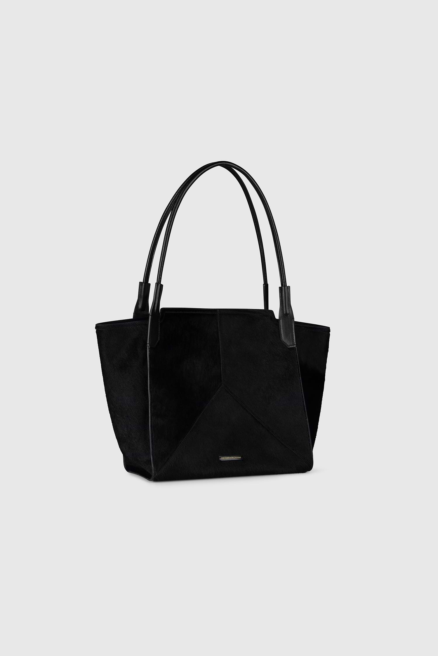Victoria Tote Black Hair Calf Leather