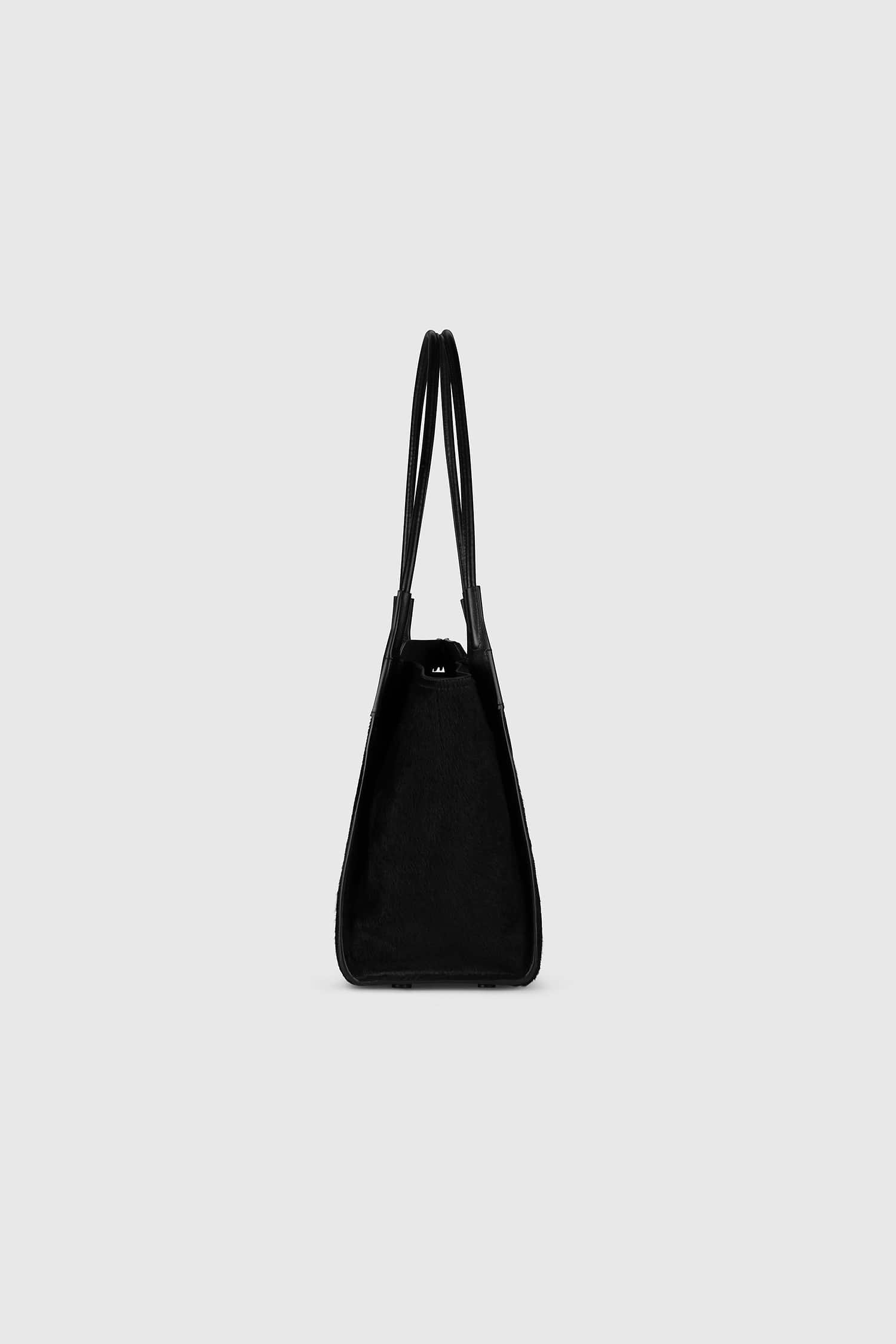 Victoria Tote Black Hair Calf Leather
