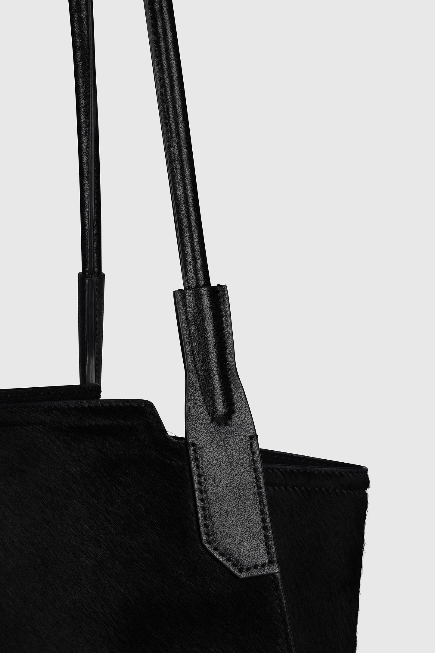 Victoria Tote Black Hair Calf Leather