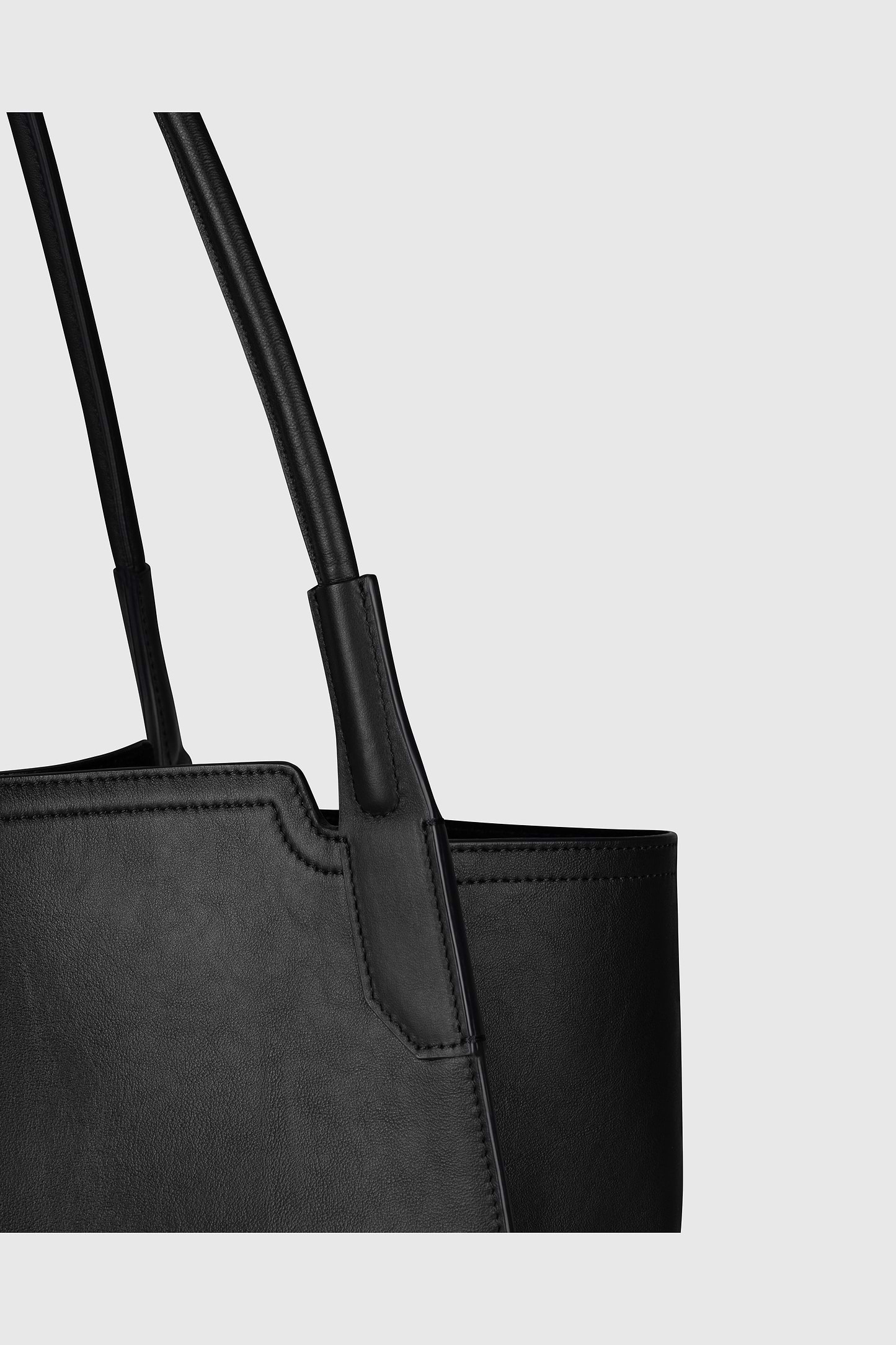 Victoria Tote Large Black Soft Calf Leather