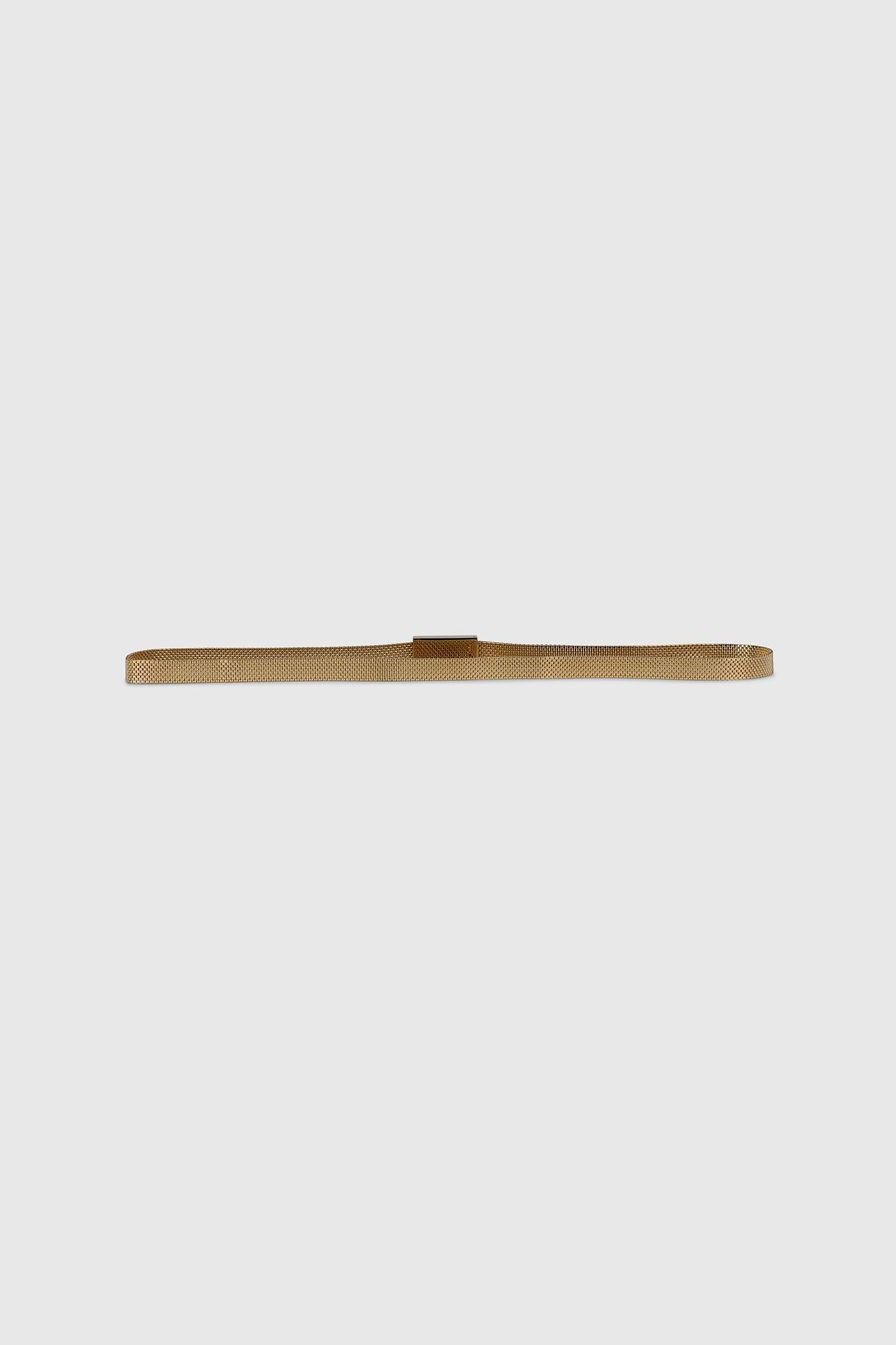 Portofino Light Gold Chain Belt in Brass