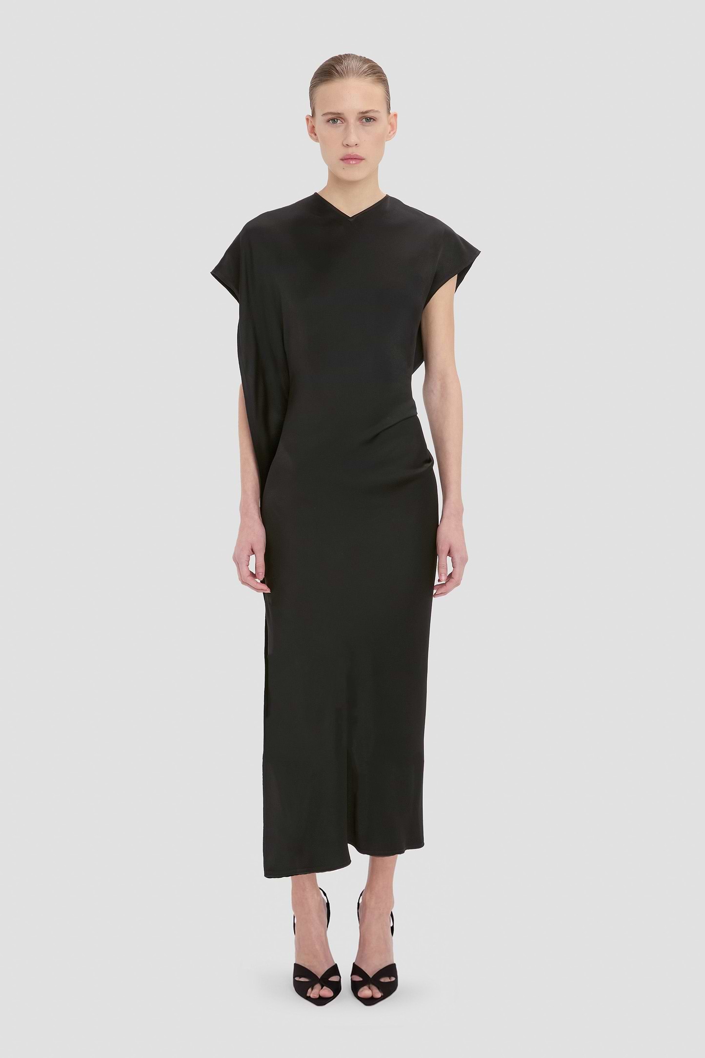 Victoria Midi Dress In Black