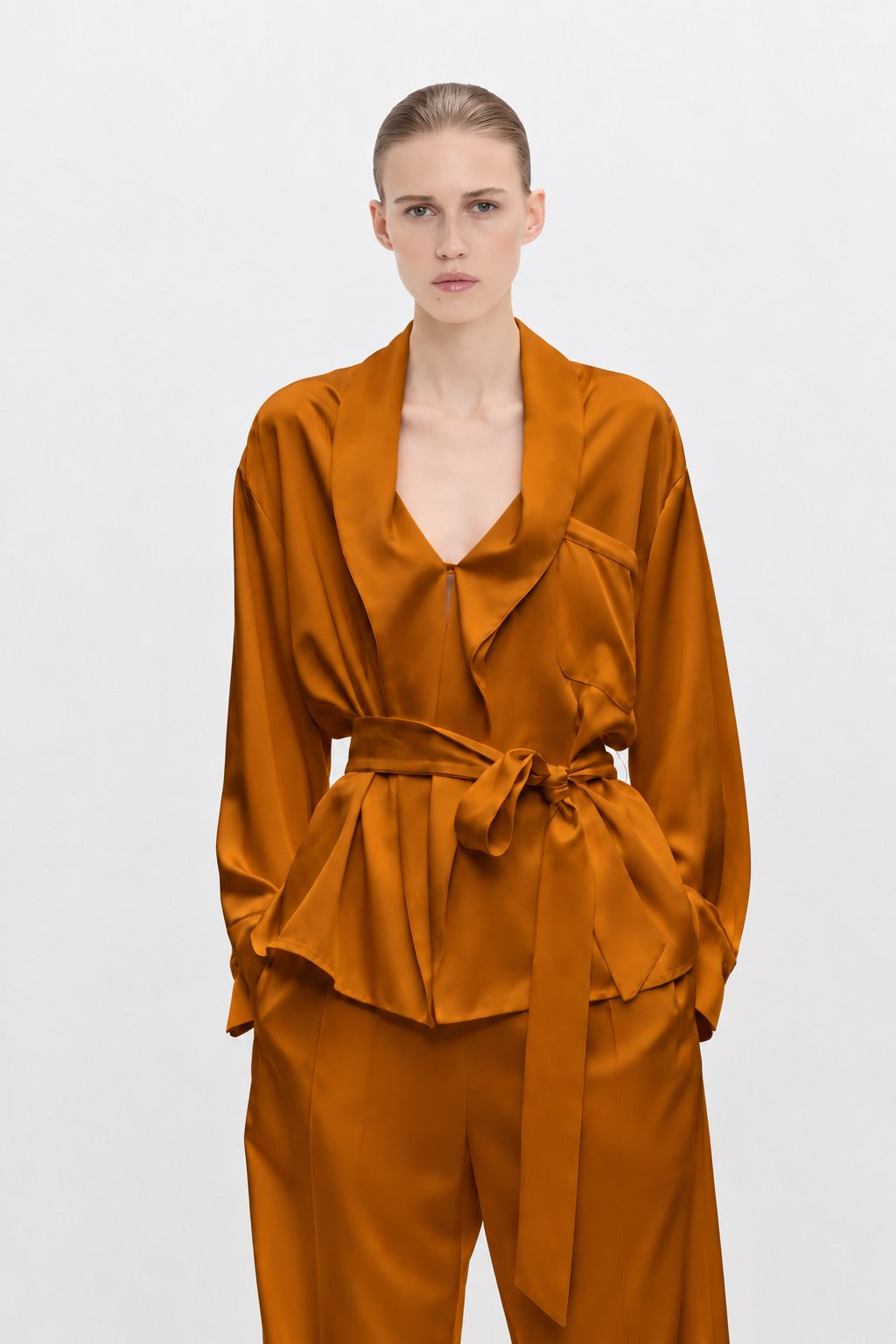 Alba Blouse In Bronze