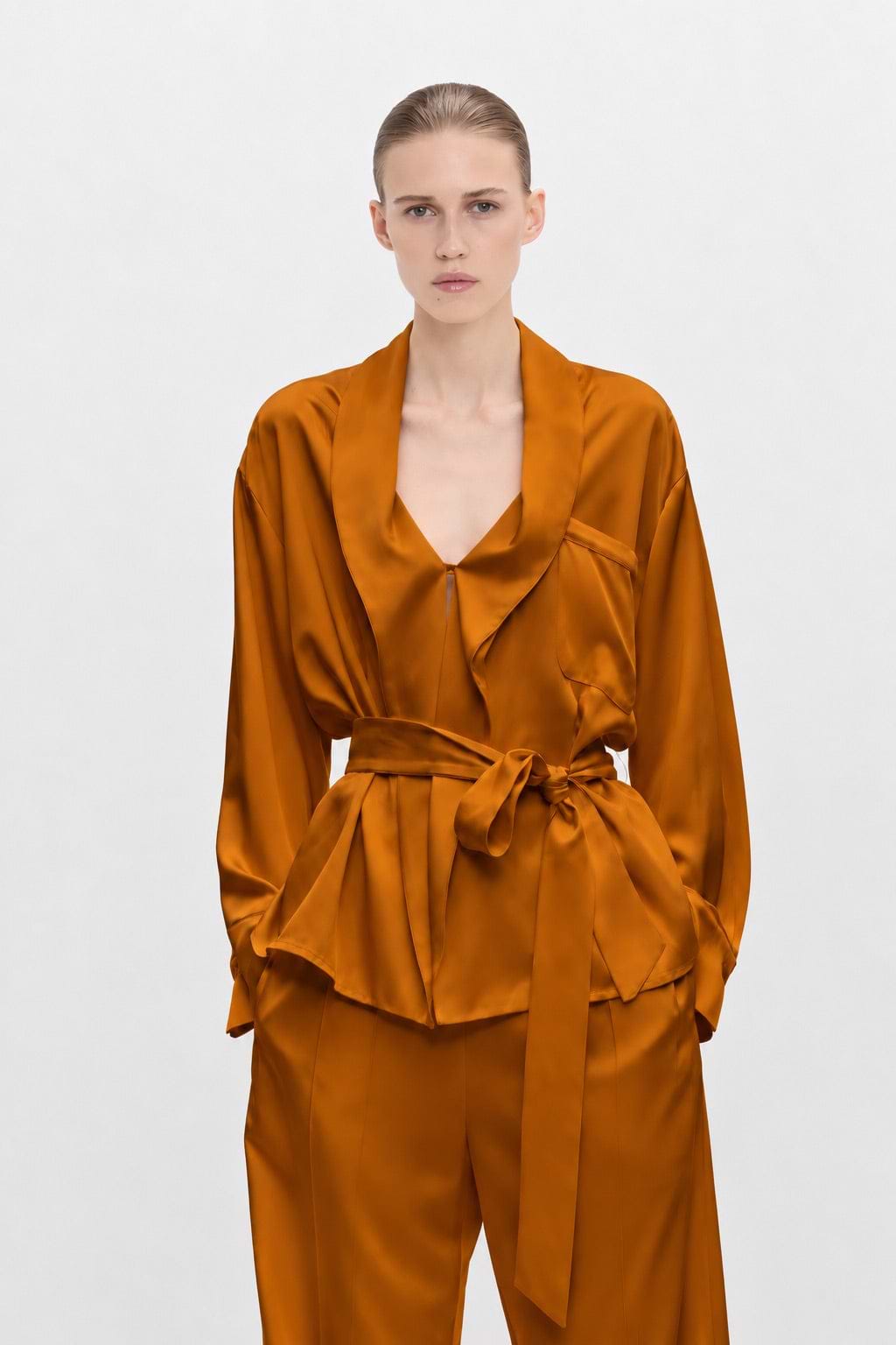 Alba Blouse In Bronze