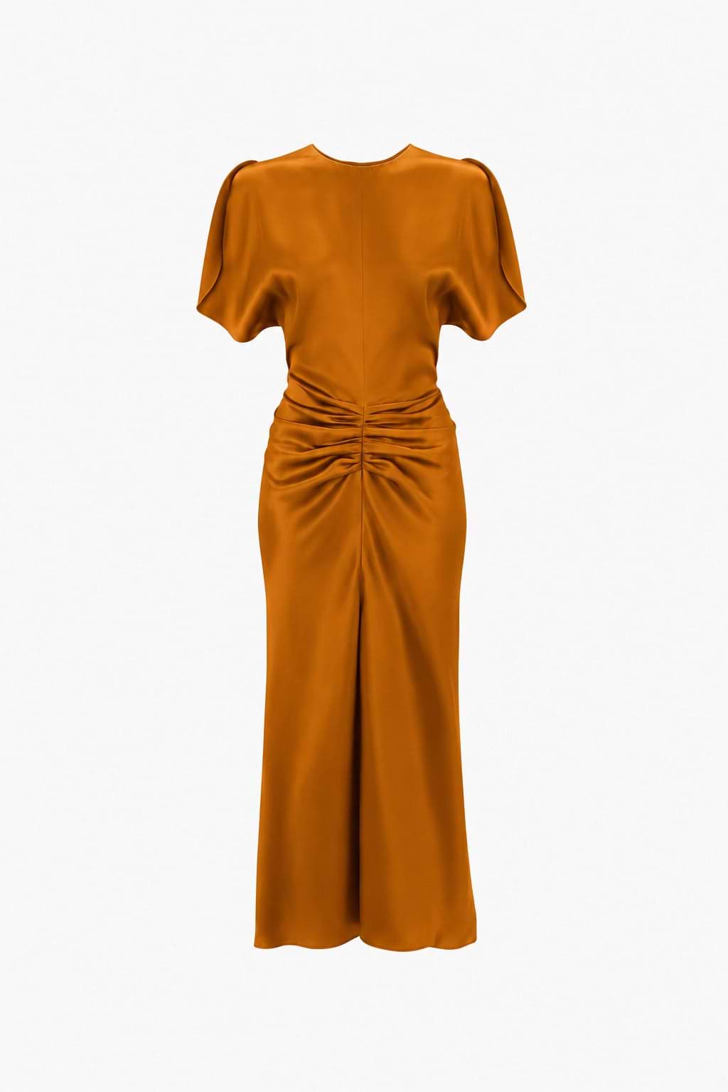 Bela Midi Dress in Bronze