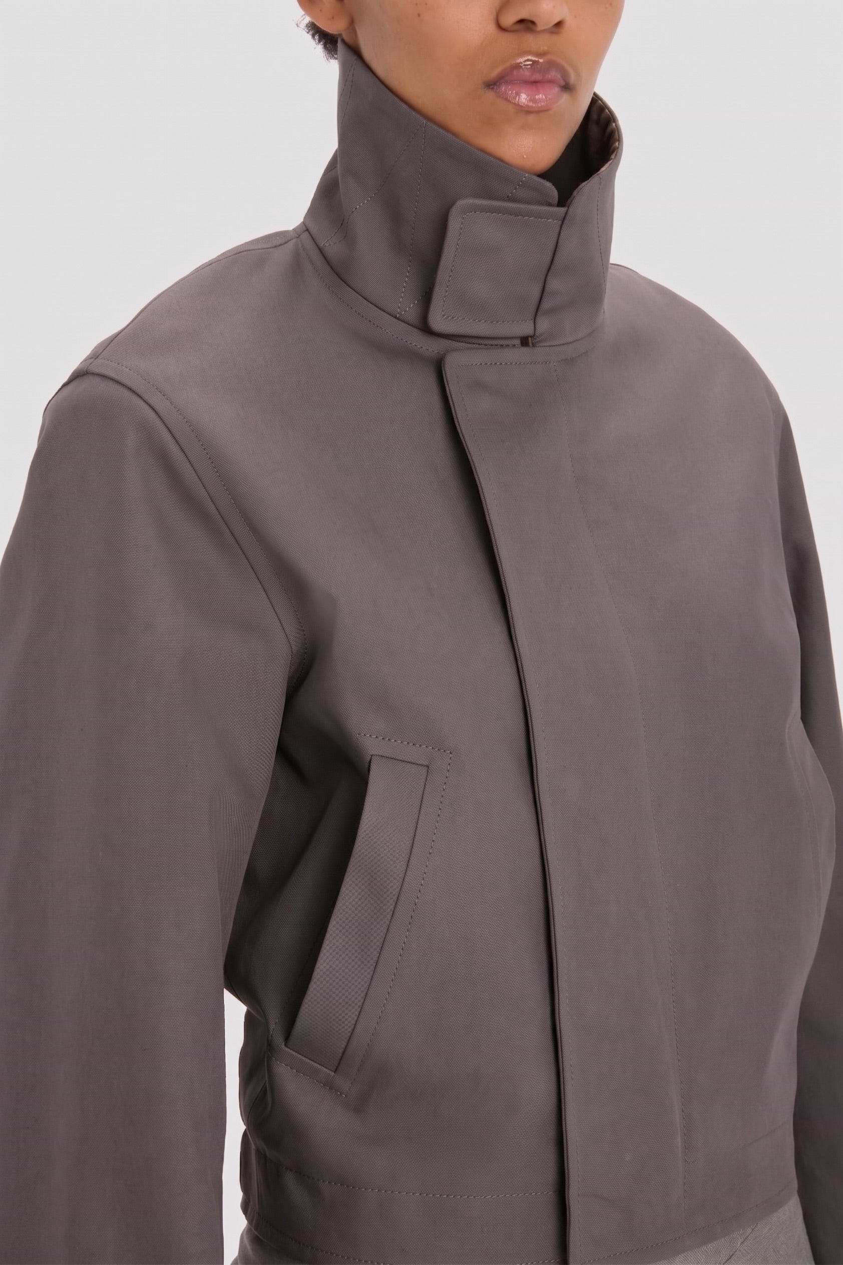 Bomber Jacket In Grey