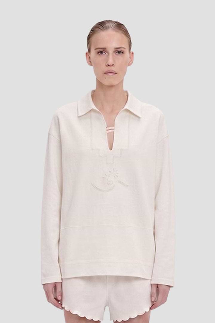Embroidered Tunic In White