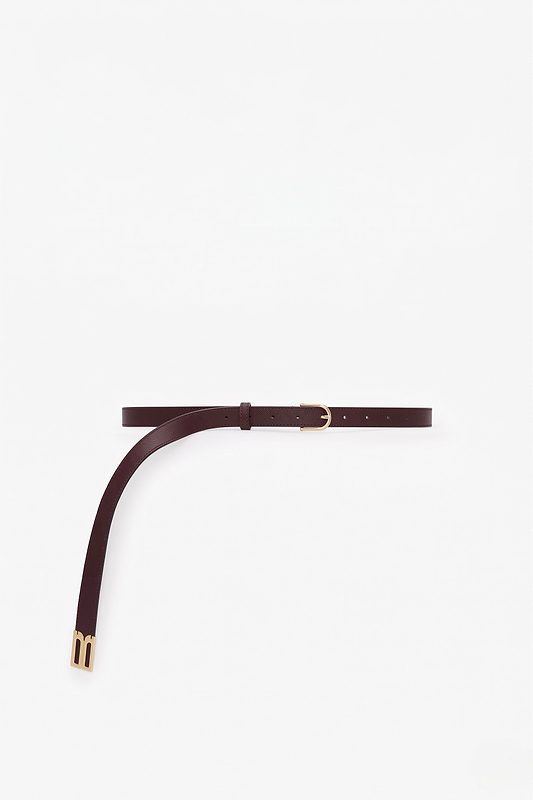 Dorian B Finite Belt 20mm Burgundy Soft Calf Leather