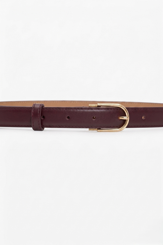 Dorian B Finite Belt 20mm Burgundy Soft Calf Leather