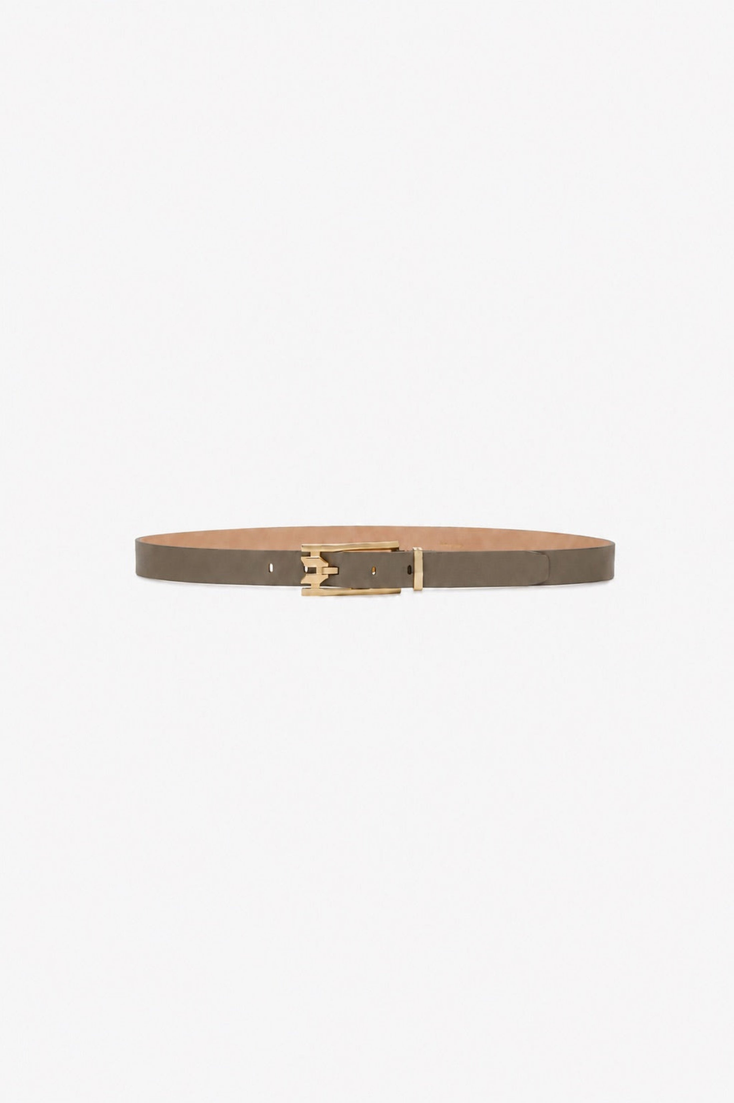 Dorian Pin-Buckle Belt 25mm Grey Shiny Calf Leather