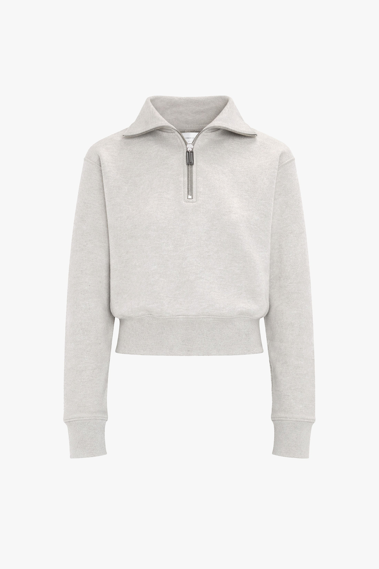 Half Zip Sweatshirt In Grey Marl