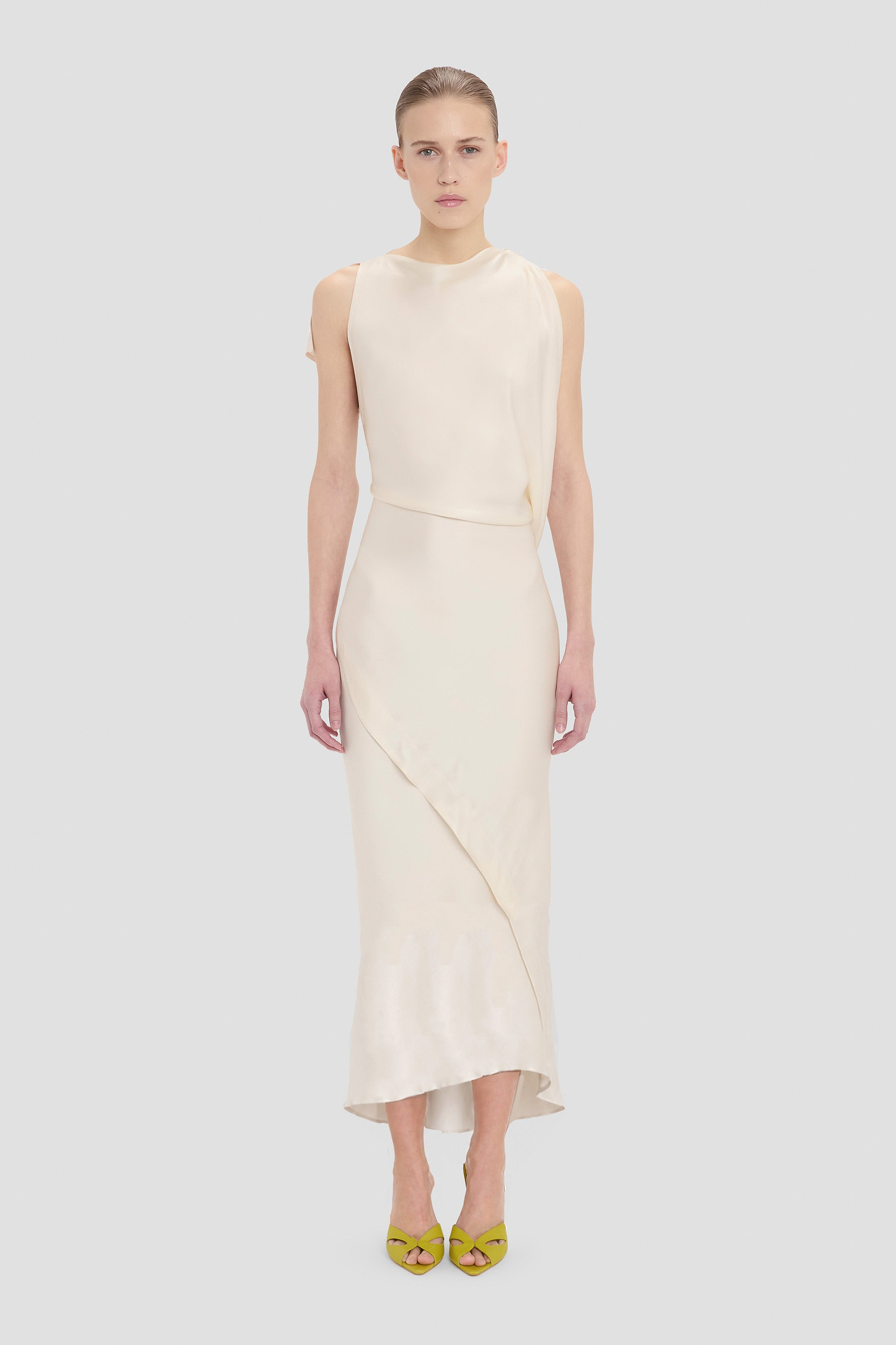 Kyra Midi Dress In Ivory