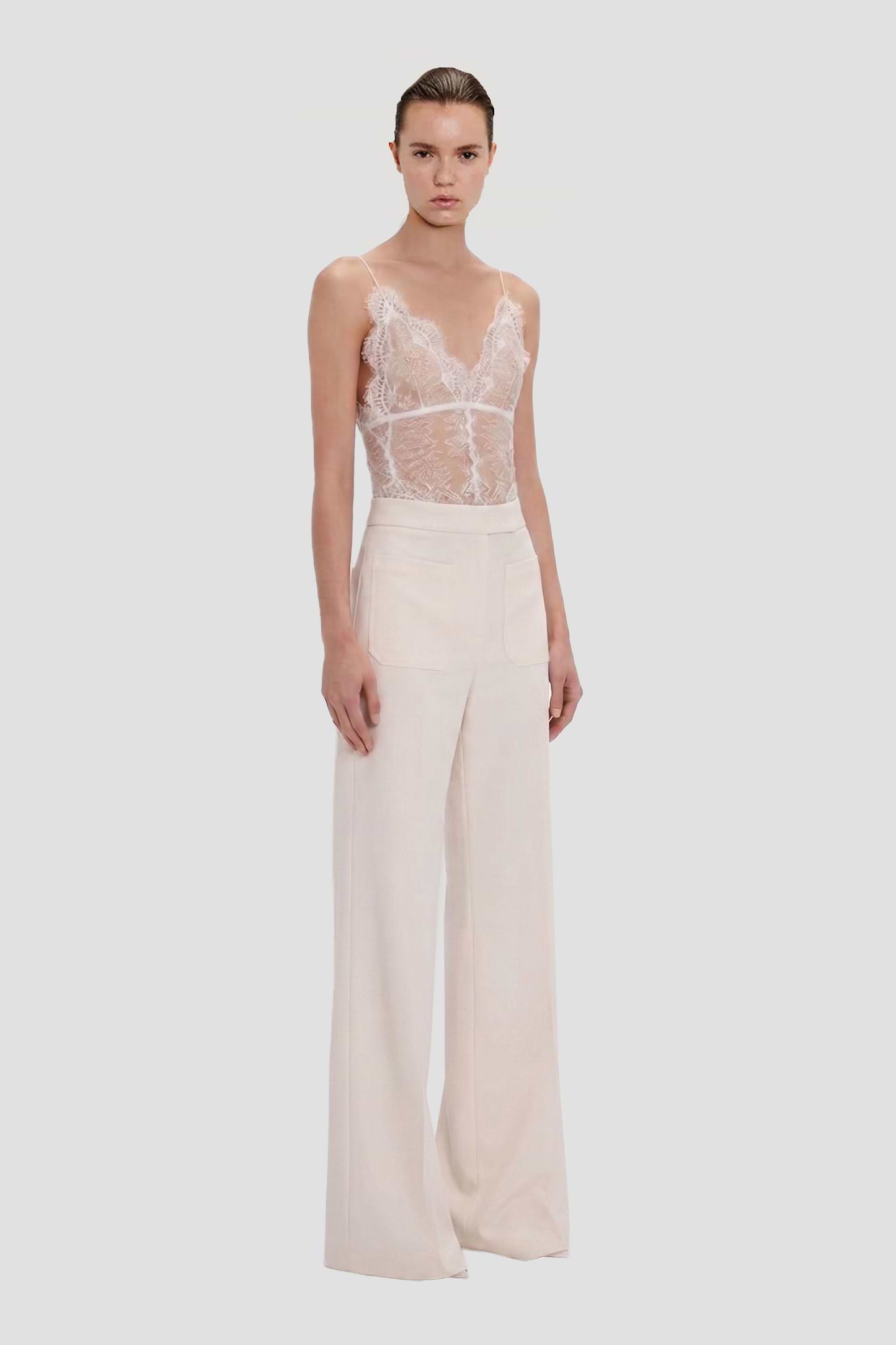 Lace Bodysuit In Ivory