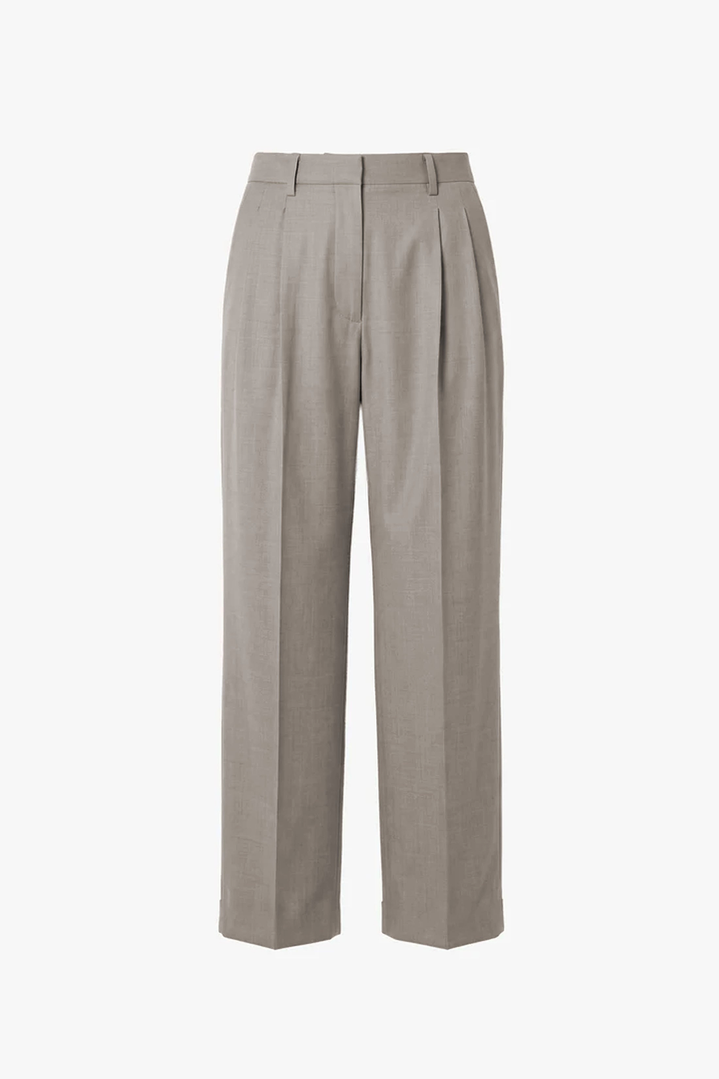 Pleated Trouser In Grey