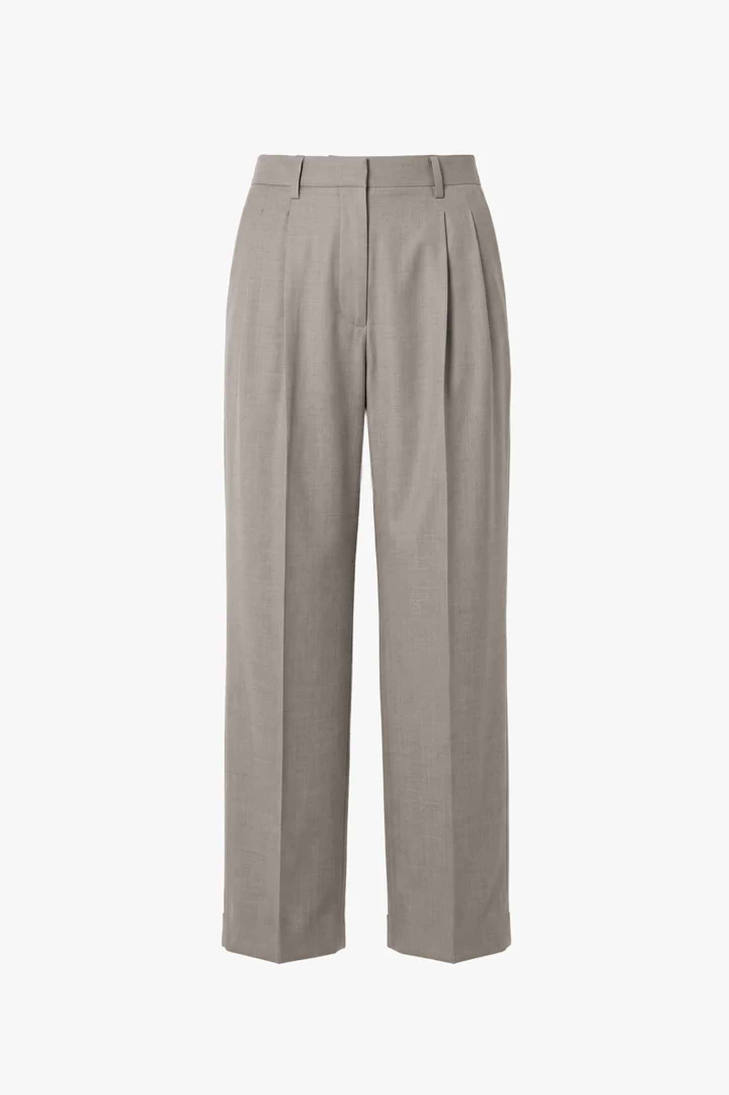 Pleated Trouser In Grey