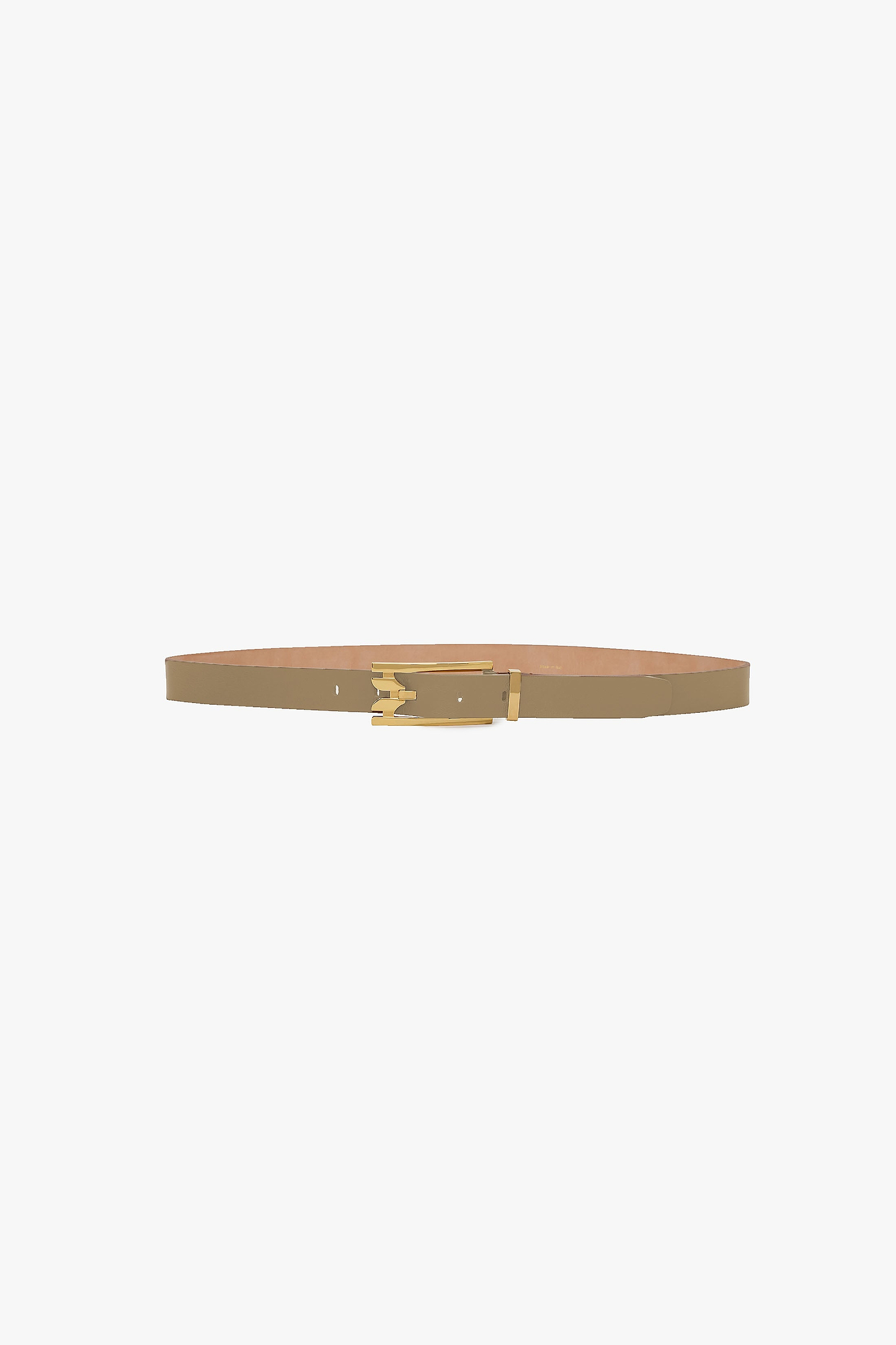 Dorian Pin-Buckle Belt 25mm Safari Shiny Calf Leather