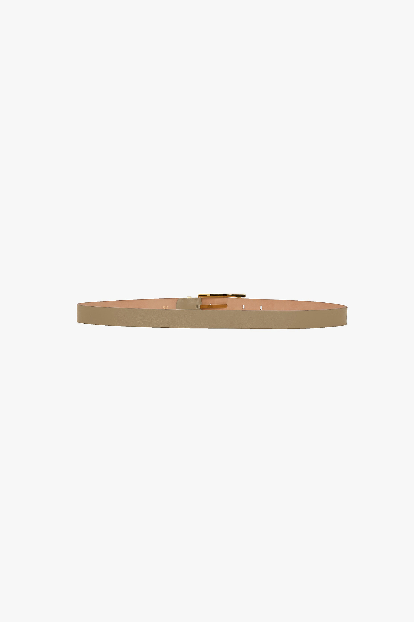 Dorian Pin-Buckle Belt 25mm Safari Shiny Calf Leather