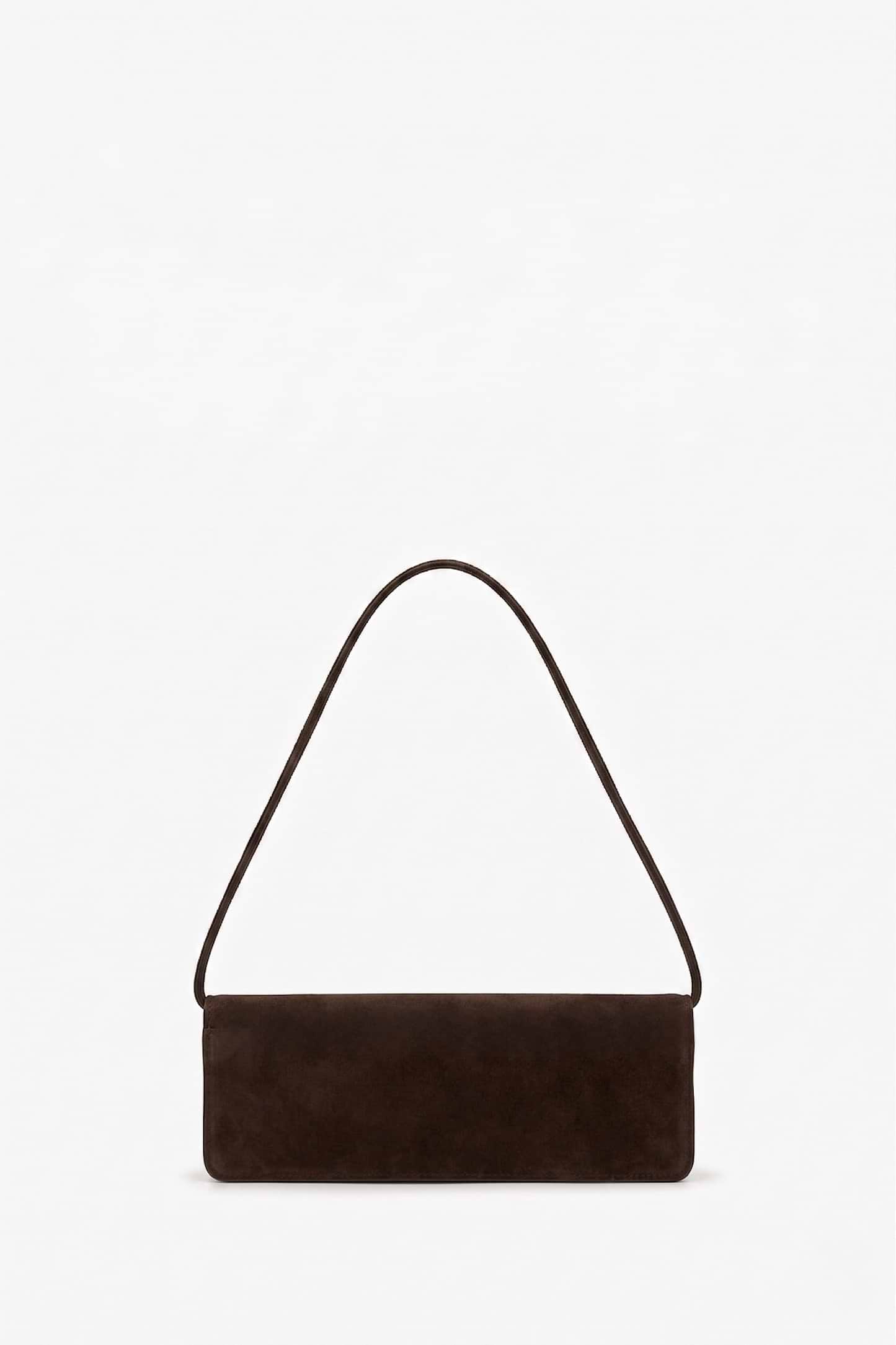 Dorian East-West Clutch Burgundy Suede