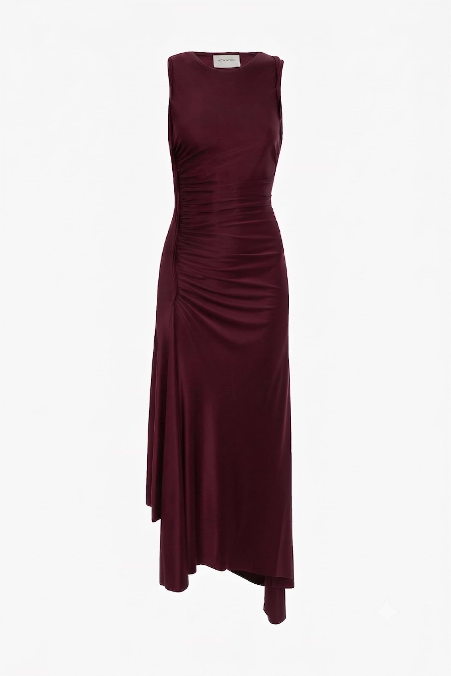 Sylvie Midi Dress In Burgundy