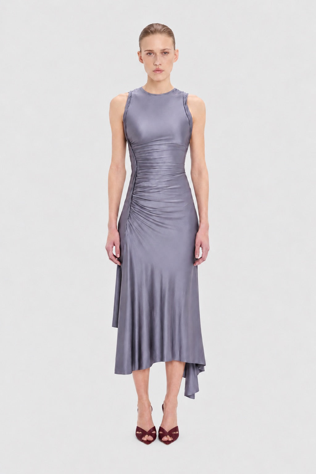 Sylvie Midi Dress In Lilac