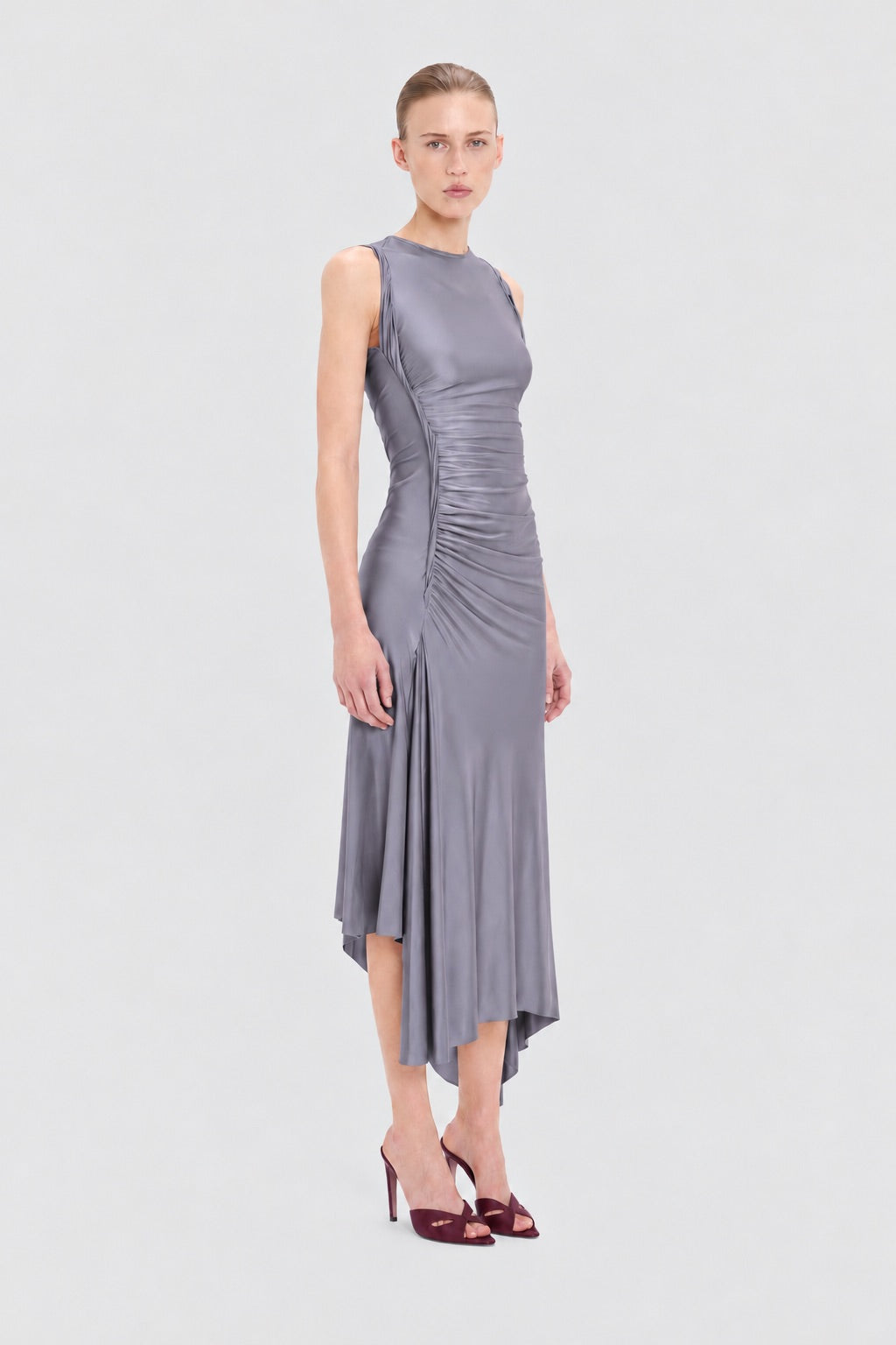 Sylvie Midi Dress In Lilac