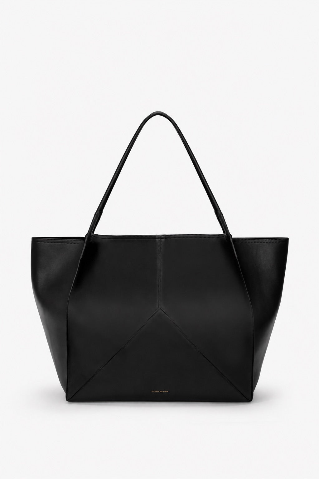 Victoria Travel Tote Black Soft Calf Leather