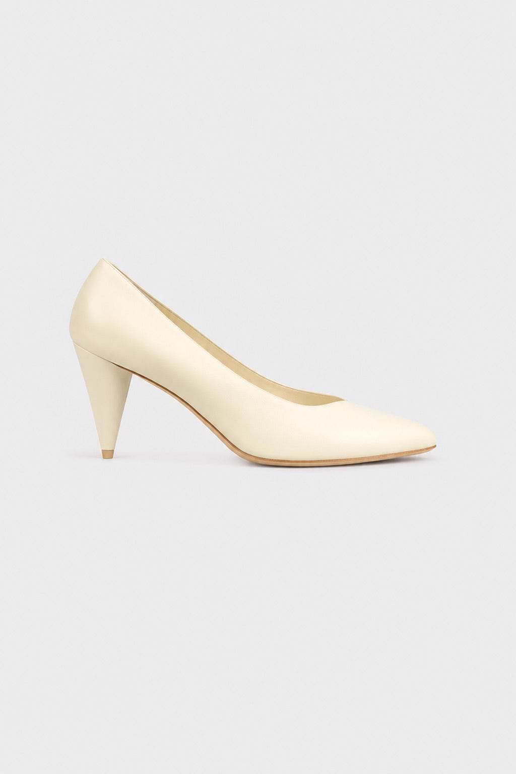 Maverick Pump 80 White Nappa Leather