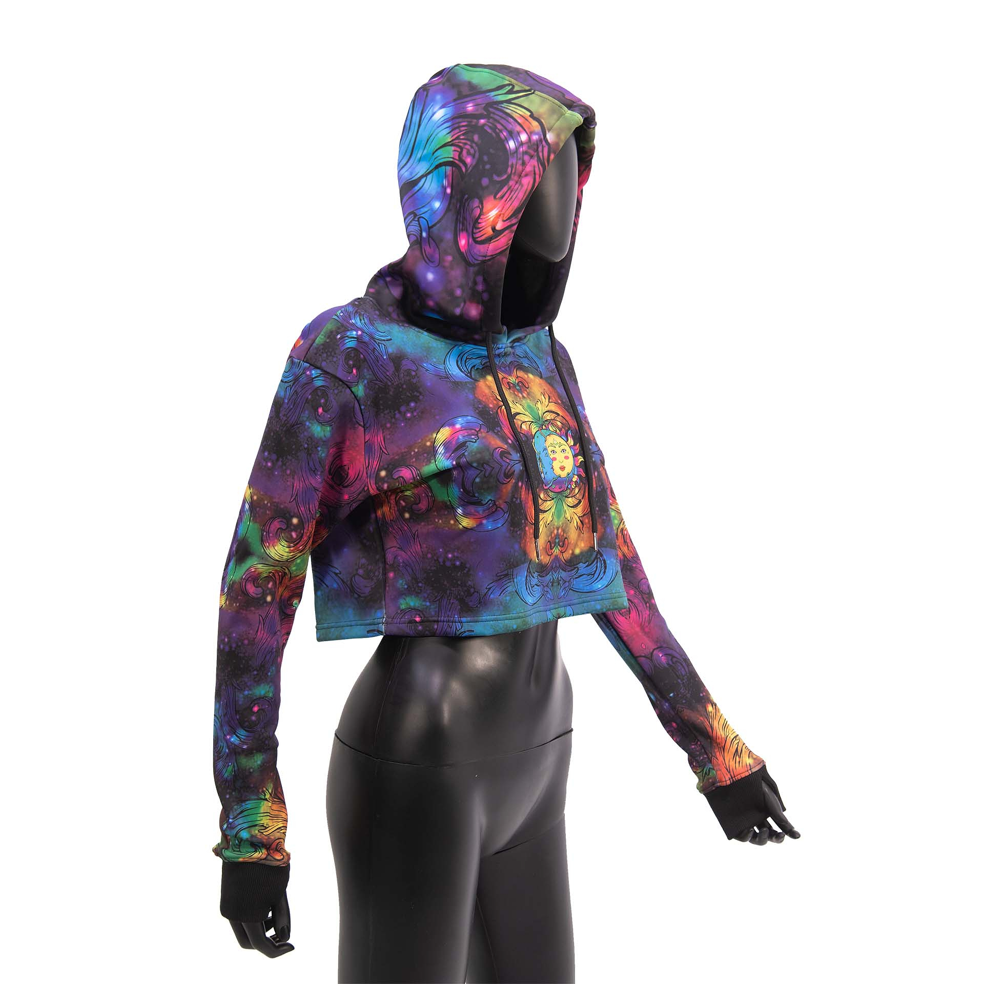 Selene and Soleil Crop Hoodie