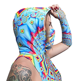 Third Eye Vortex Hooded Mask Top (wholesale)
