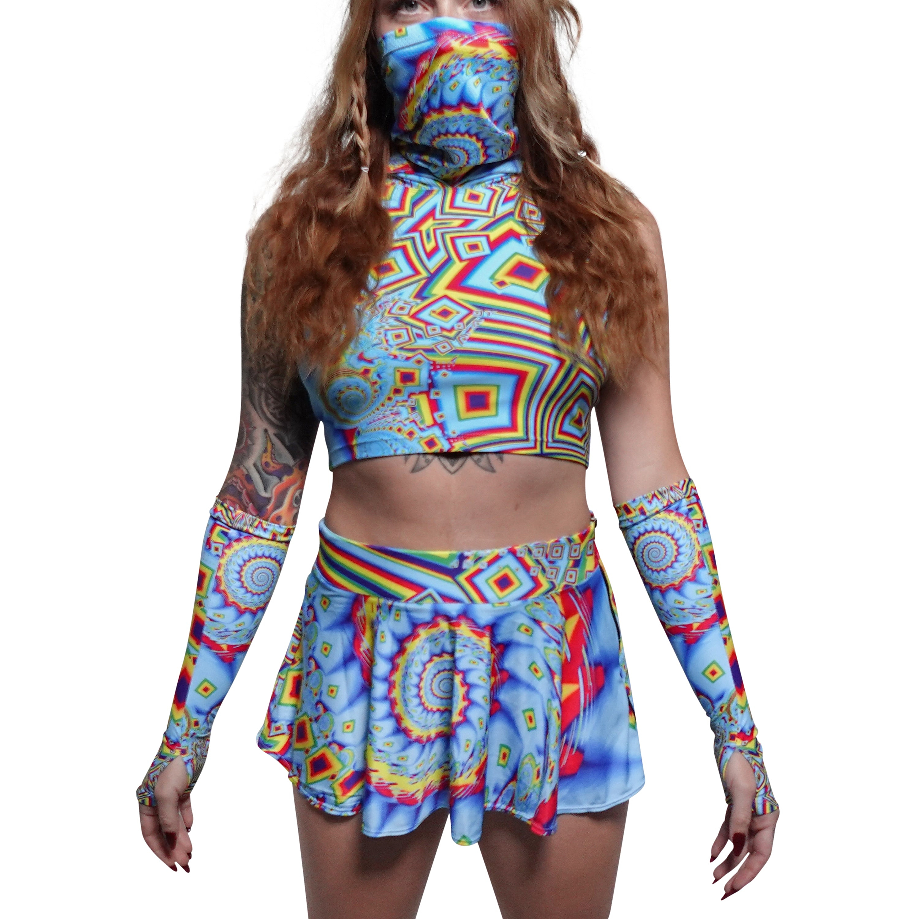 Third Eye Vortex Mini-Skirt