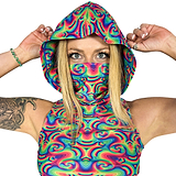 The Steve Hooded Mask Top