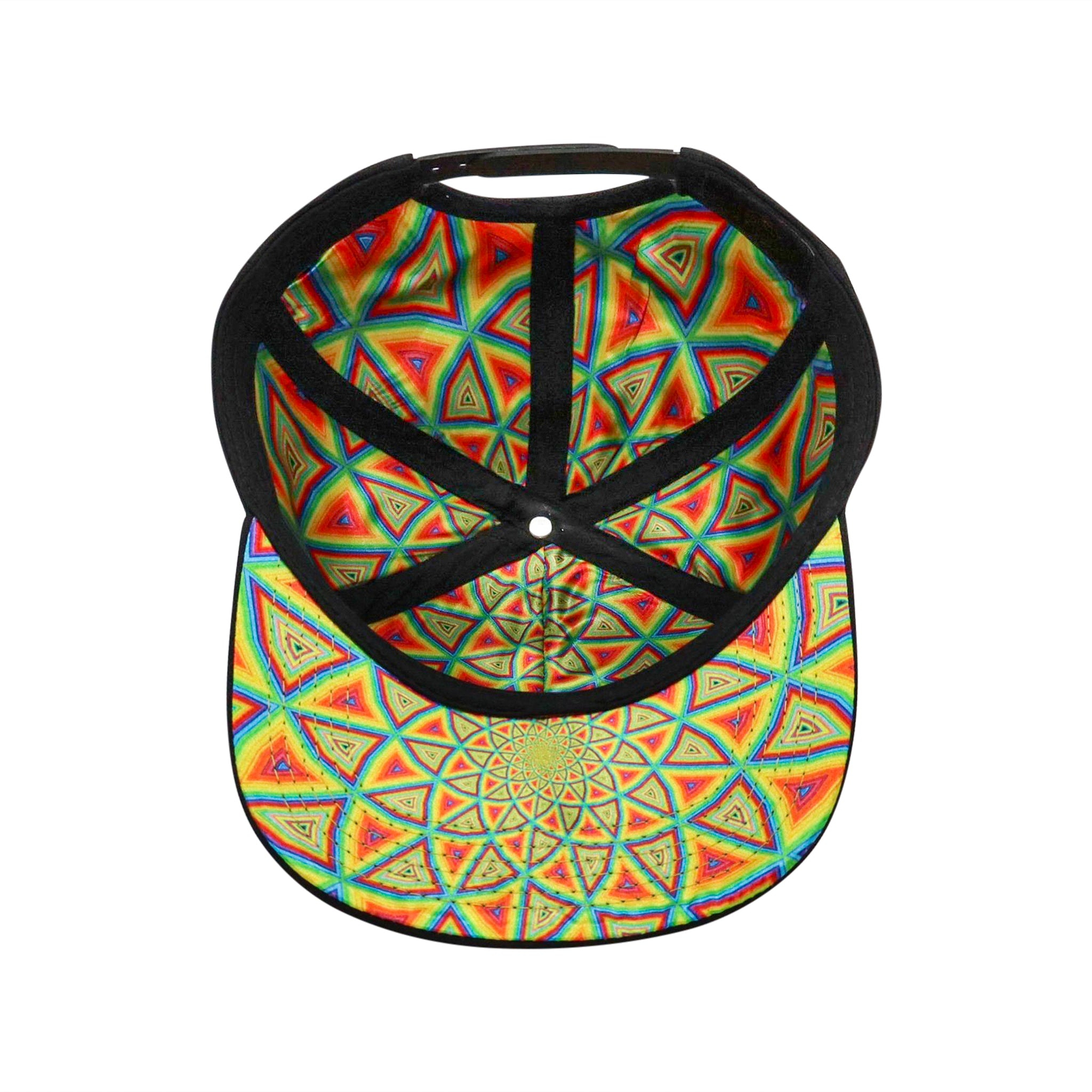 Color Spiral Curve Brim Snap Back Hat (wholesale)