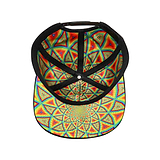 Color Spiral Curve Brim Snap Back Hat (wholesale)