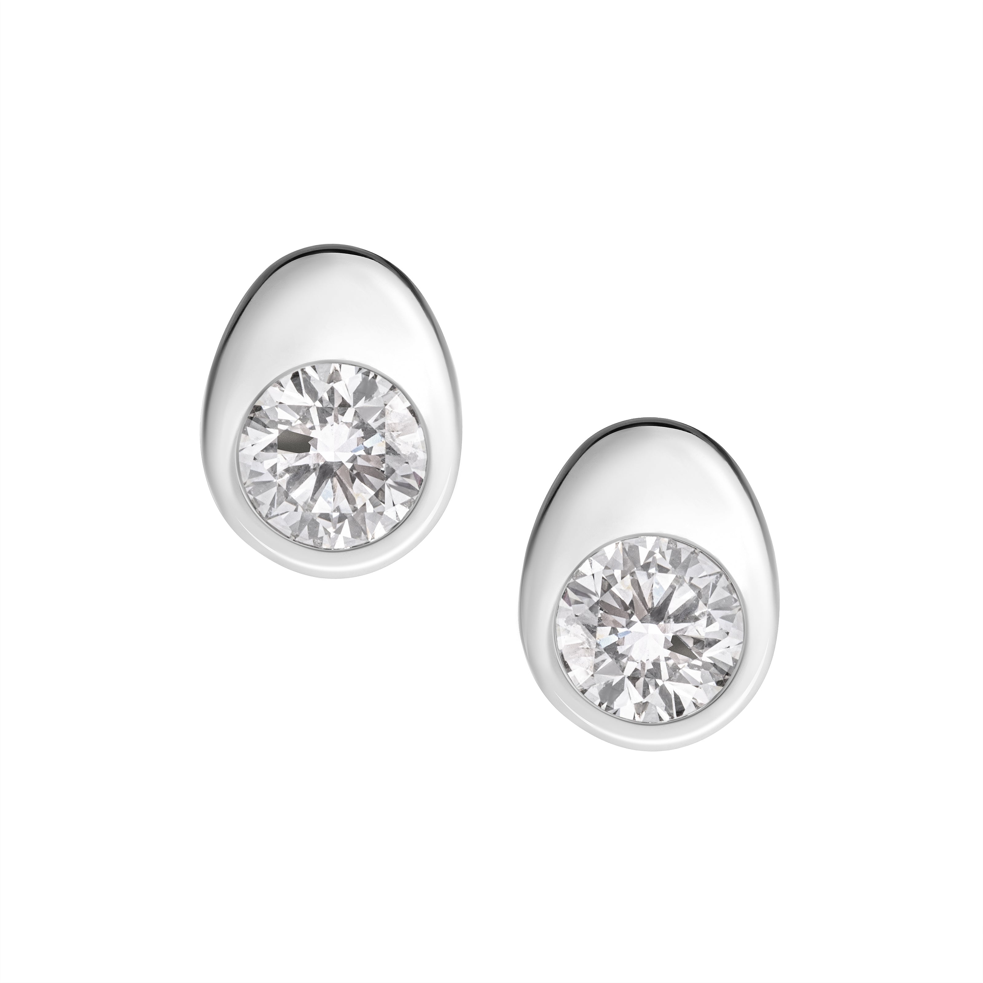 Faberge Diamond Stud Earrings