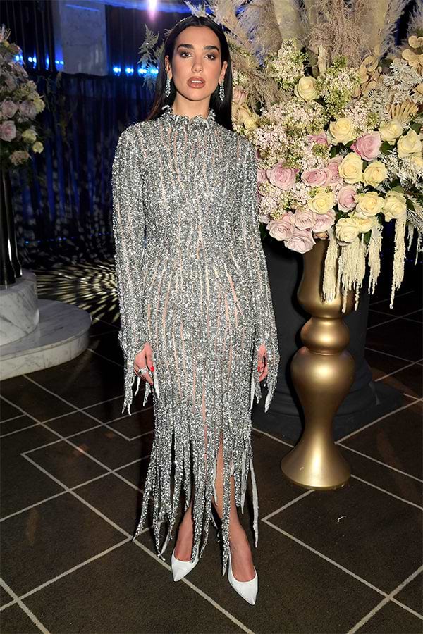Dua Lip wears Fabergé at 29th Academy Awards