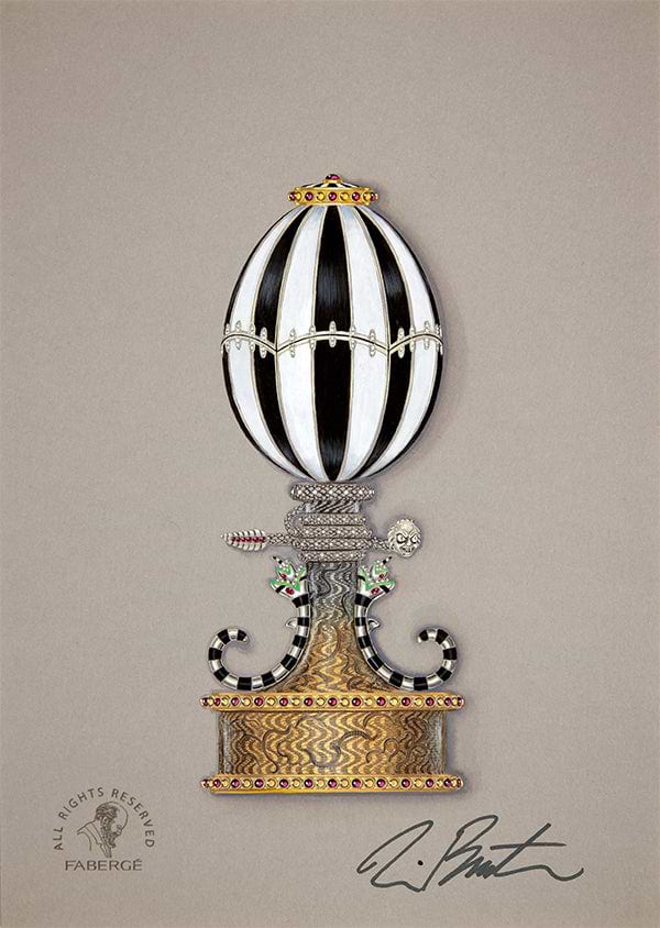 Fabergé X Beetlejuice Beetlejuice Egg Objet, In Partnership With Tim Burton