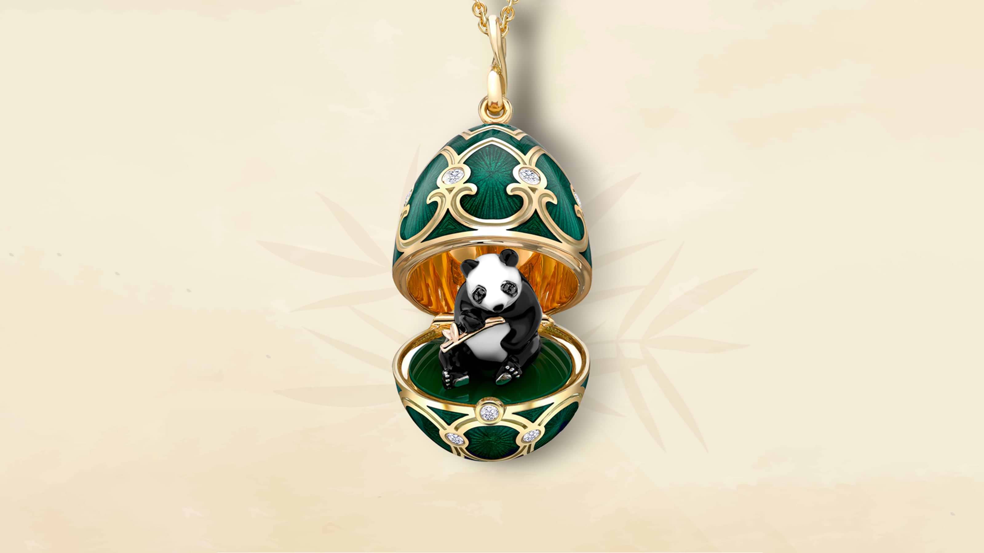Fabergé-Celebrates-National-Panda-Day-crafted-from-18k-yellow-gold-coated-in-black-and-white-lacquer-and-features-sparkling-black-diamond-eyes