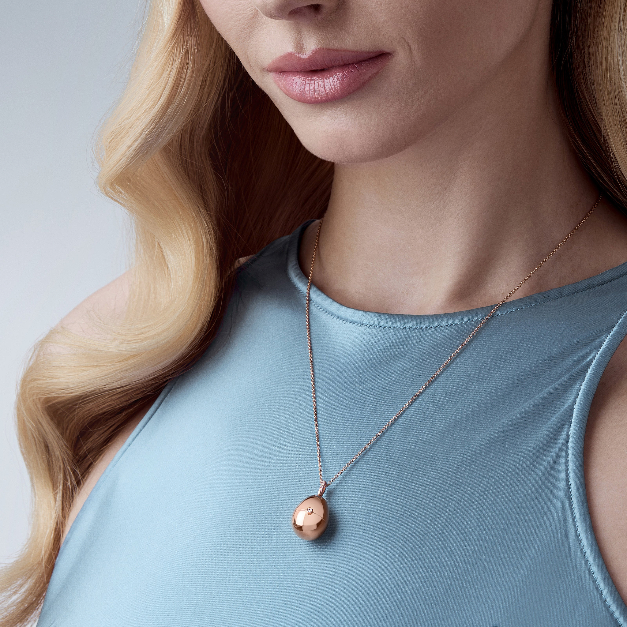 Fabergé Essence Rose Gold Heart Surprise Locket