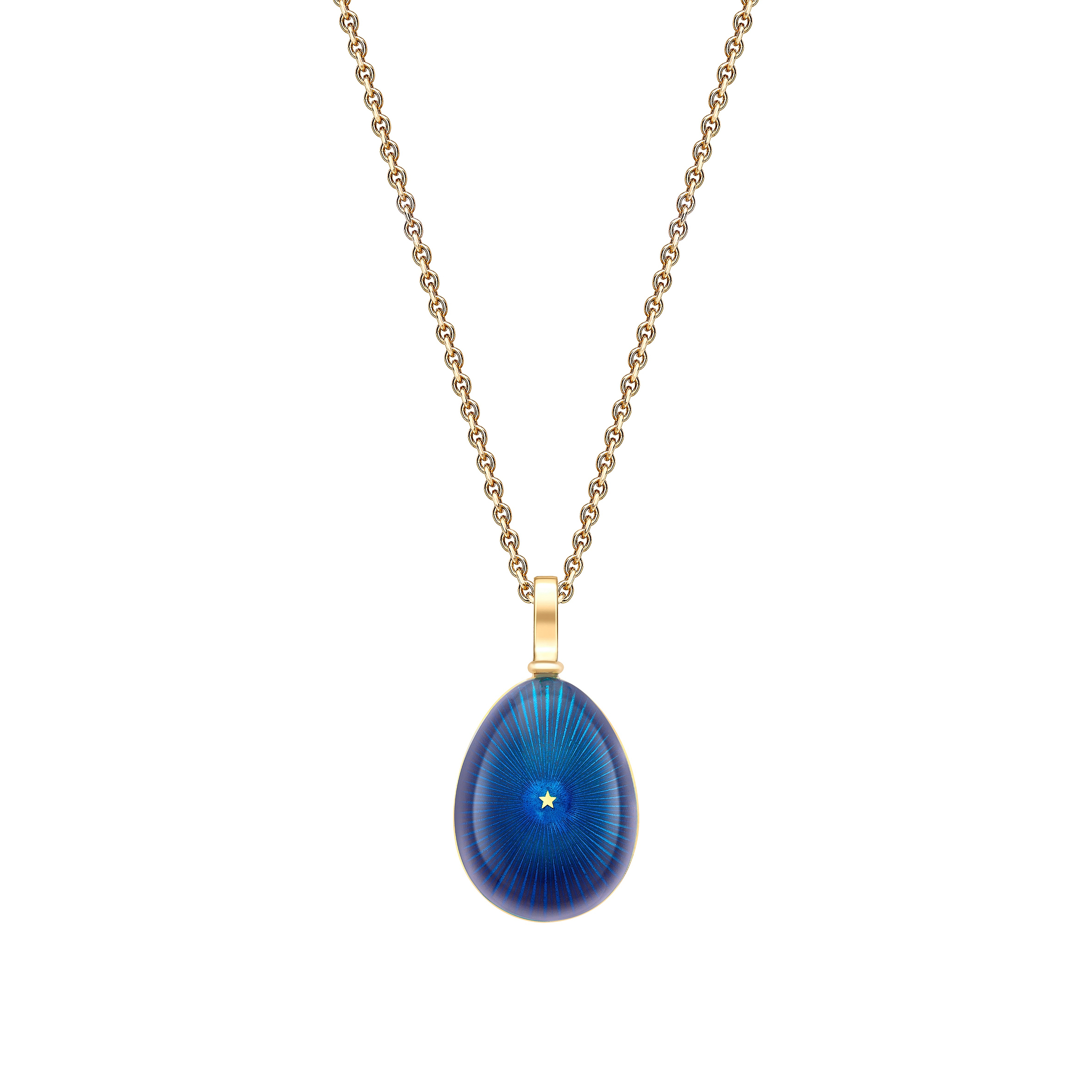 Fabergé pendant on a white background