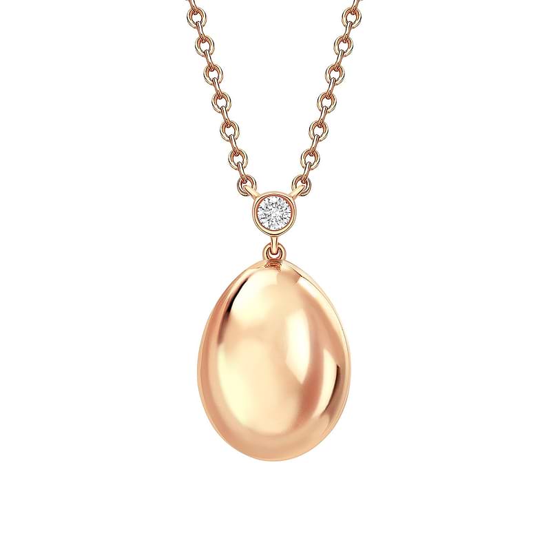 Fabergé Essence Petite Rose Gold Pendant Close
