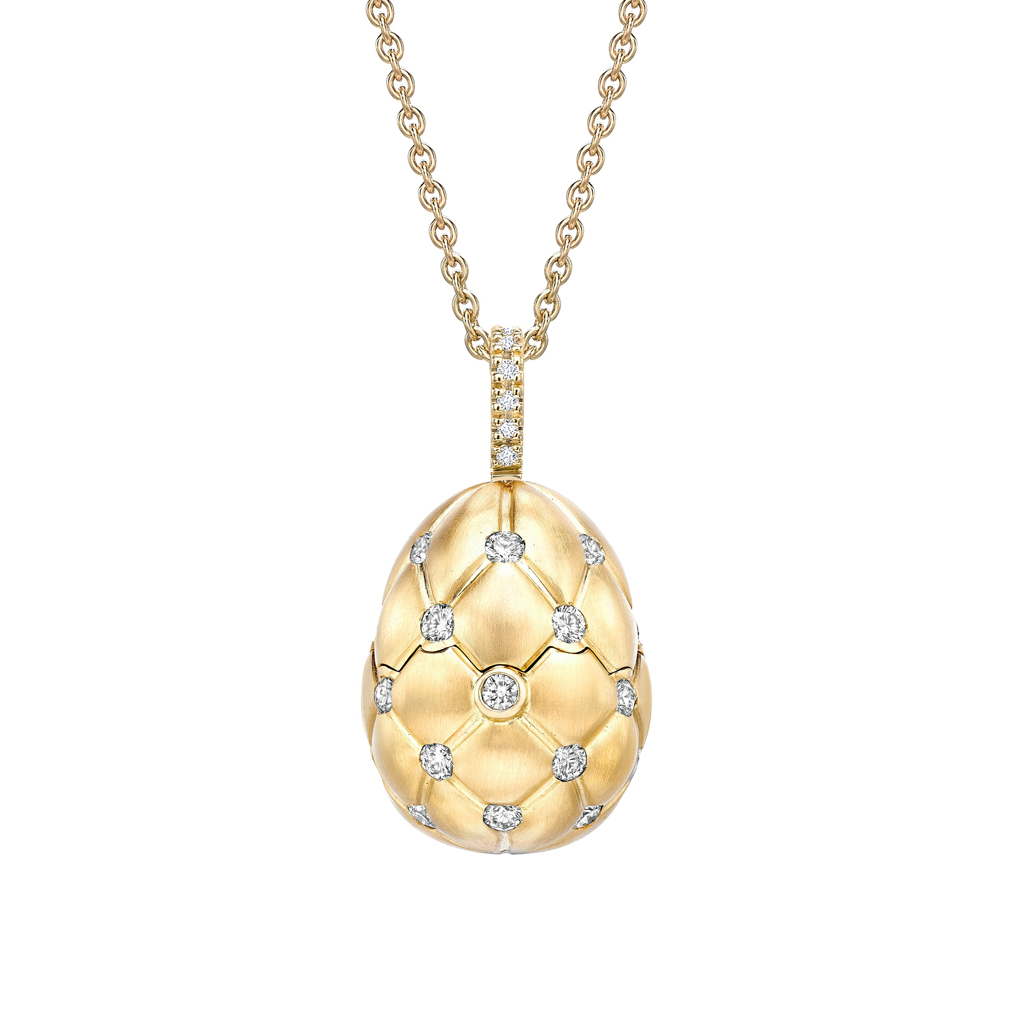 Brushed Heart Surprise Yellow Gold Locket