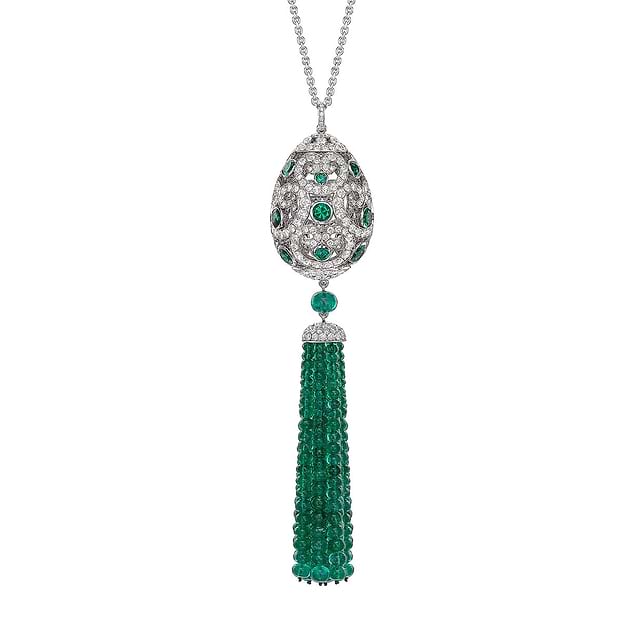 Emerald Impératrice Tassel Pendant