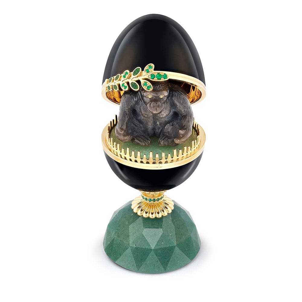 Fabergé Heritage Limited-Edition Congo Egg Objet with Gorilla Surprise