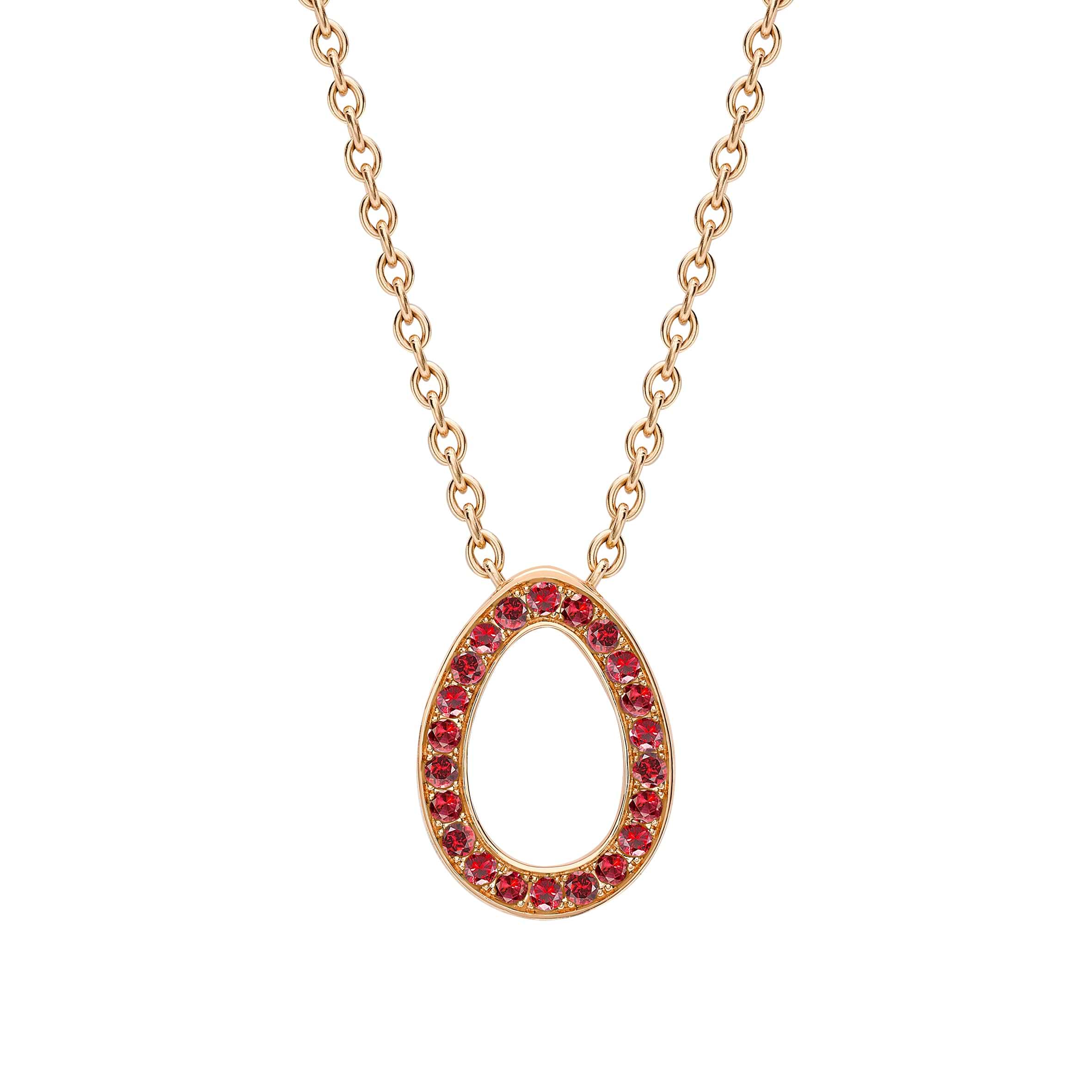 Ruby Sasha Egg Pendant