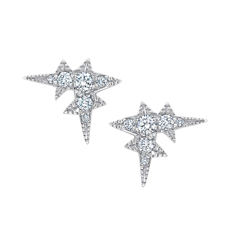 Platinum Diamonds 'Winter' Stud Earrings